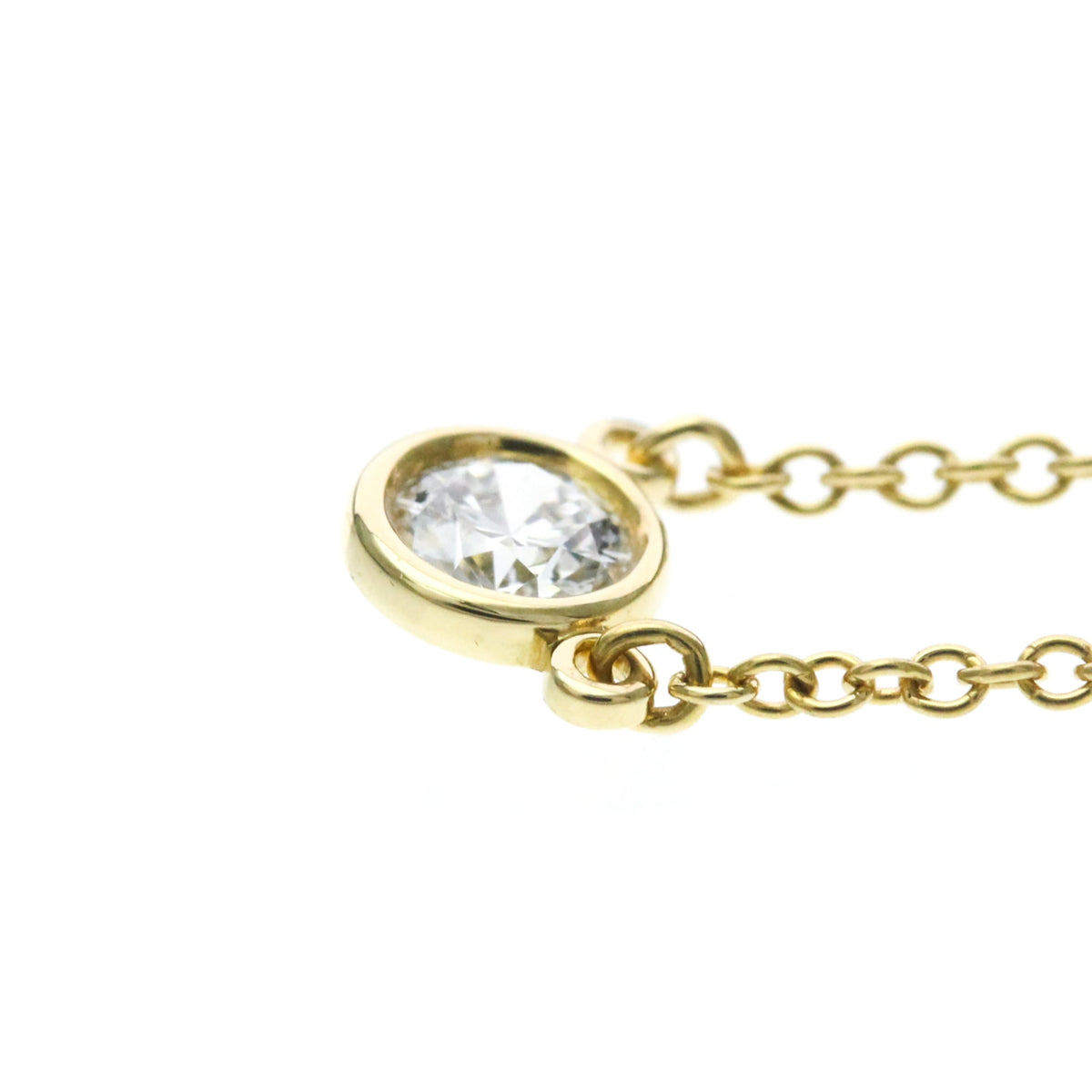 Tiffany & Co. Elsa Peretti Diamonds By The Yard Pendant 18K Yellow Gold with Diamond, Gold, Yellow Gold, Necklace