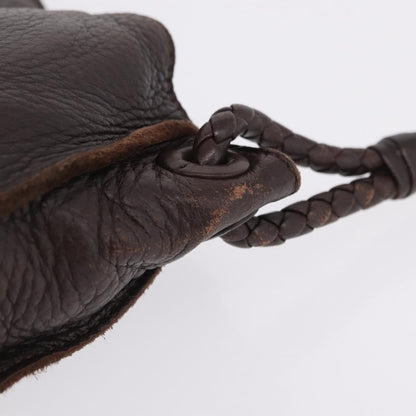 Bottega Veneta Shoulder Leather, Brown, Leather, Shoulder Bag