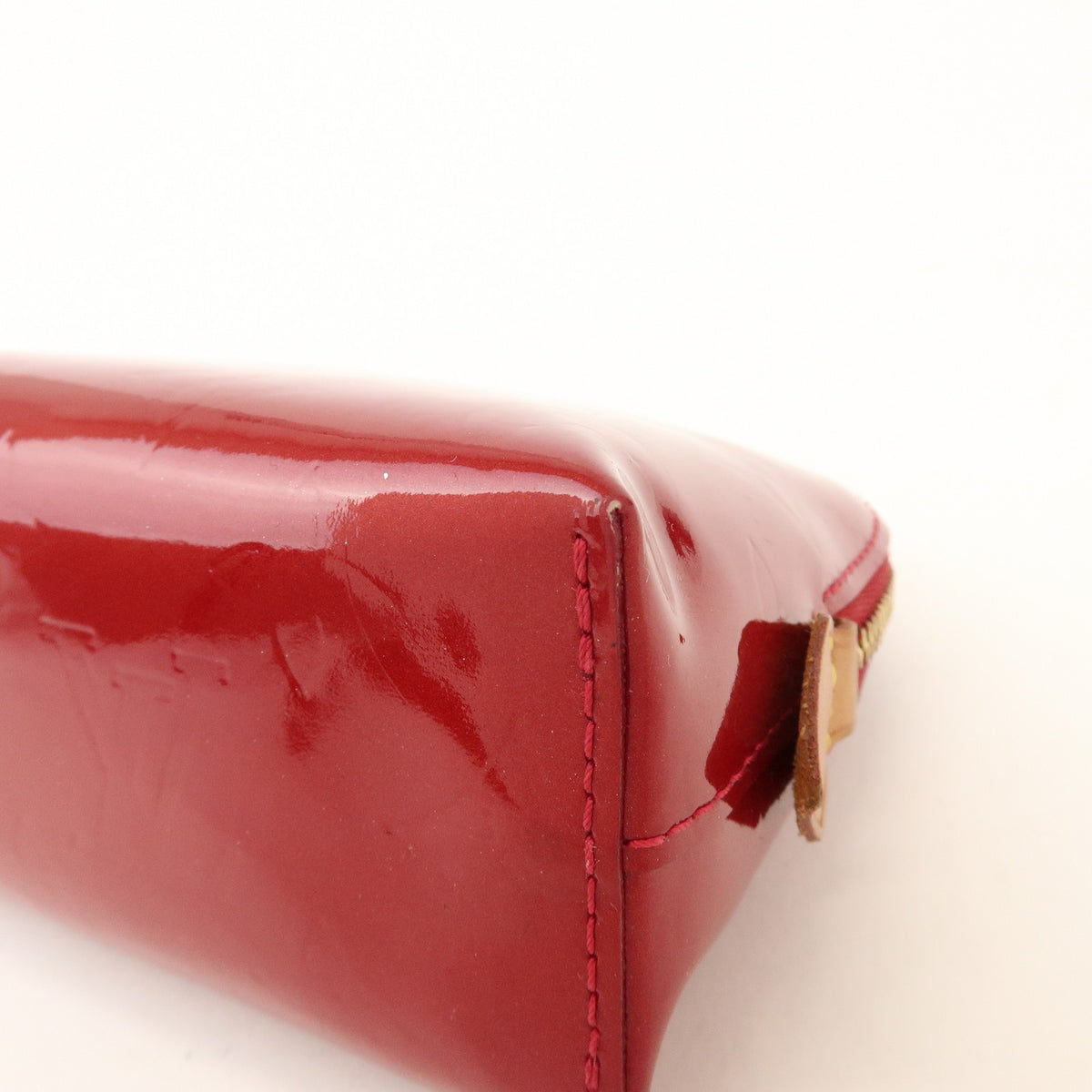 Louis Vuitton Cosmetic Monogram Vernis, Red, Patent Leather, Toiletry Case