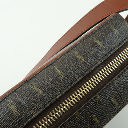 Saint Laurent Le Monogramme Camera Monogram All Over Coated Canvas and Leather, Brown, Canvas, Handbag