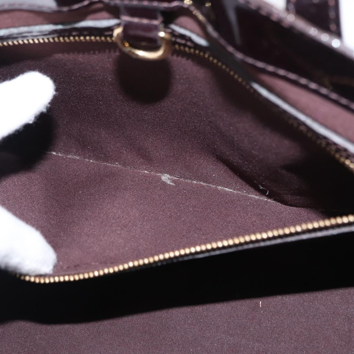 Louis Vuitton Wilshire Monogram Vernis, Burgundy, Patent Leather, Handbag