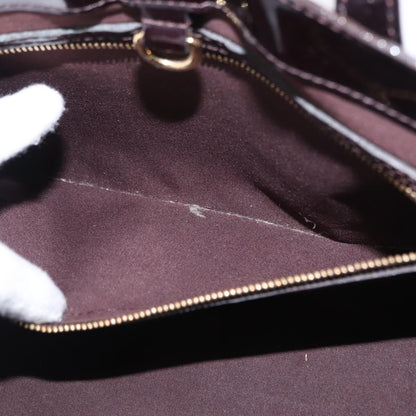 Louis Vuitton Wilshire Monogram Vernis, Burgundy, Patent Leather, Handbag