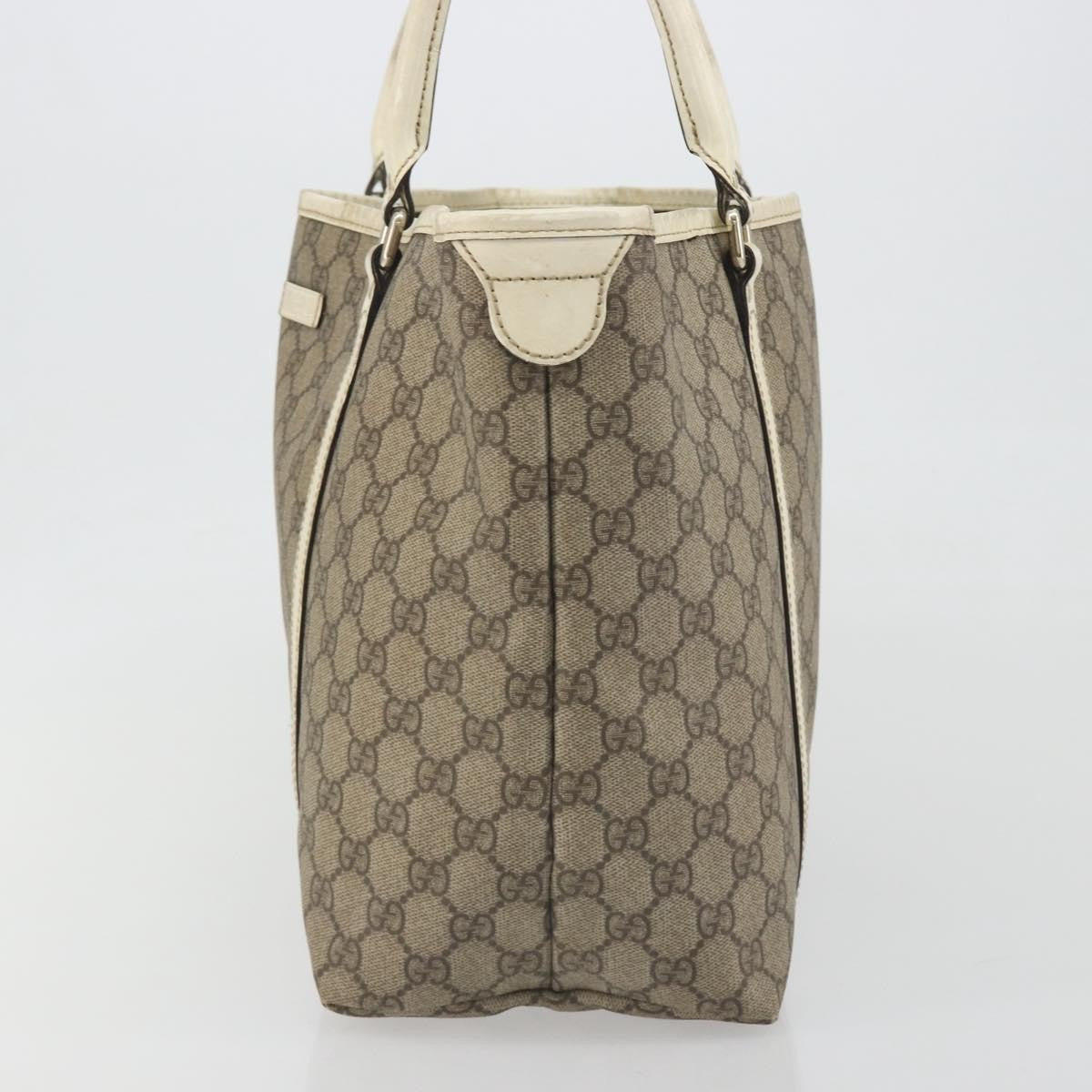 Gucci Joy Tote GG Coated Canvas with Leather, Beige, Canvas, Tote Bag