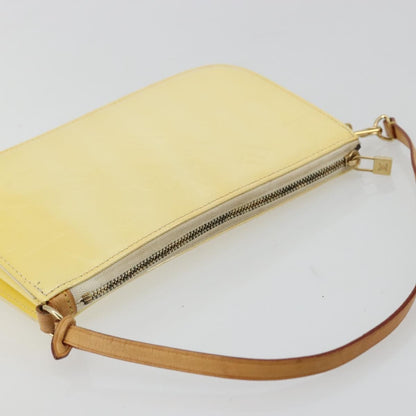 Louis Vuitton Lexington Pochette Monogram Vernis, Beige, Patent Leather, Clutch