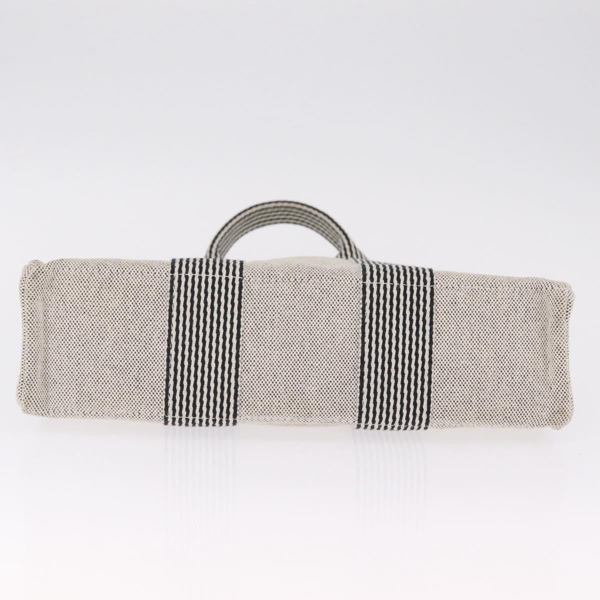 Hermes Fourre Tout Canvas, Gray, Canvas, Tote Bag
