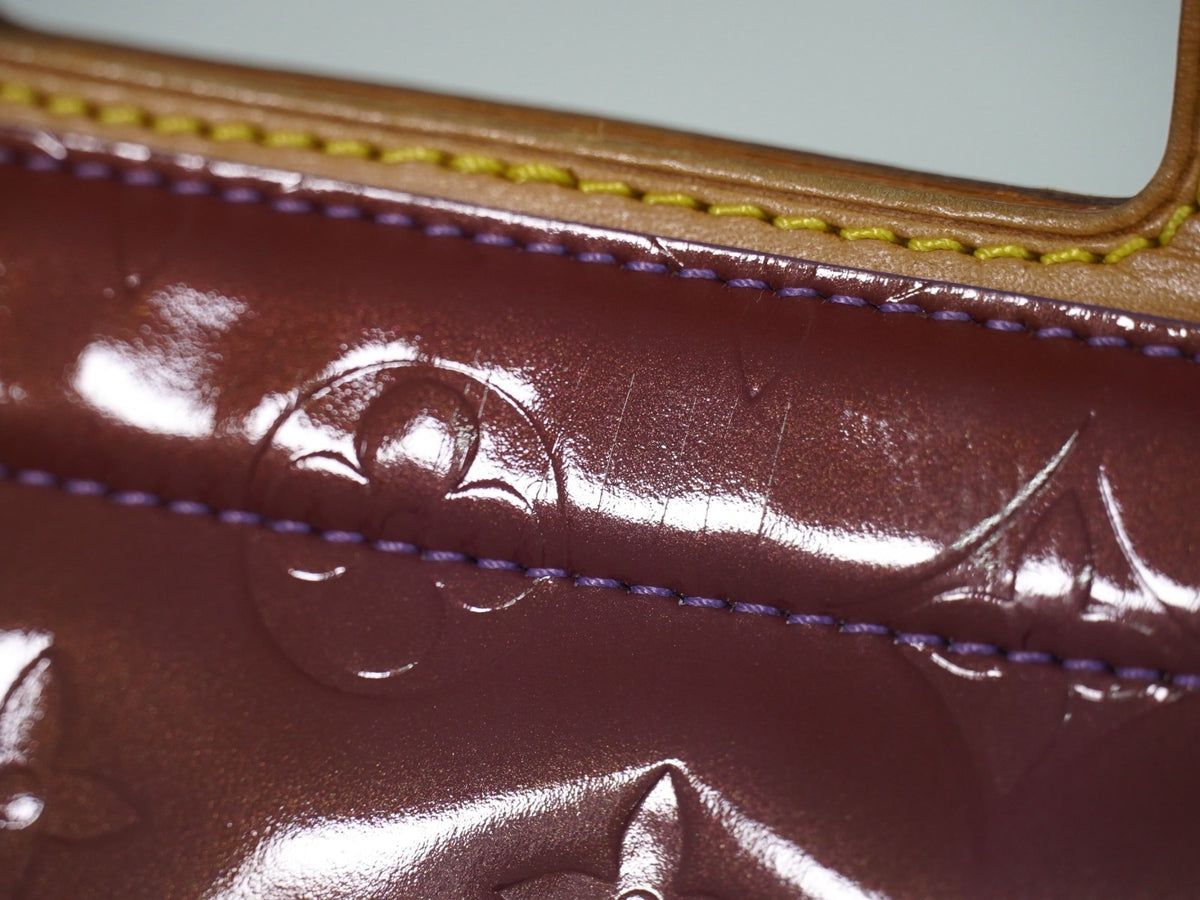 Louis Vuitton Stanton Monogram Vernis, Purple, Leather, Tote Bag
