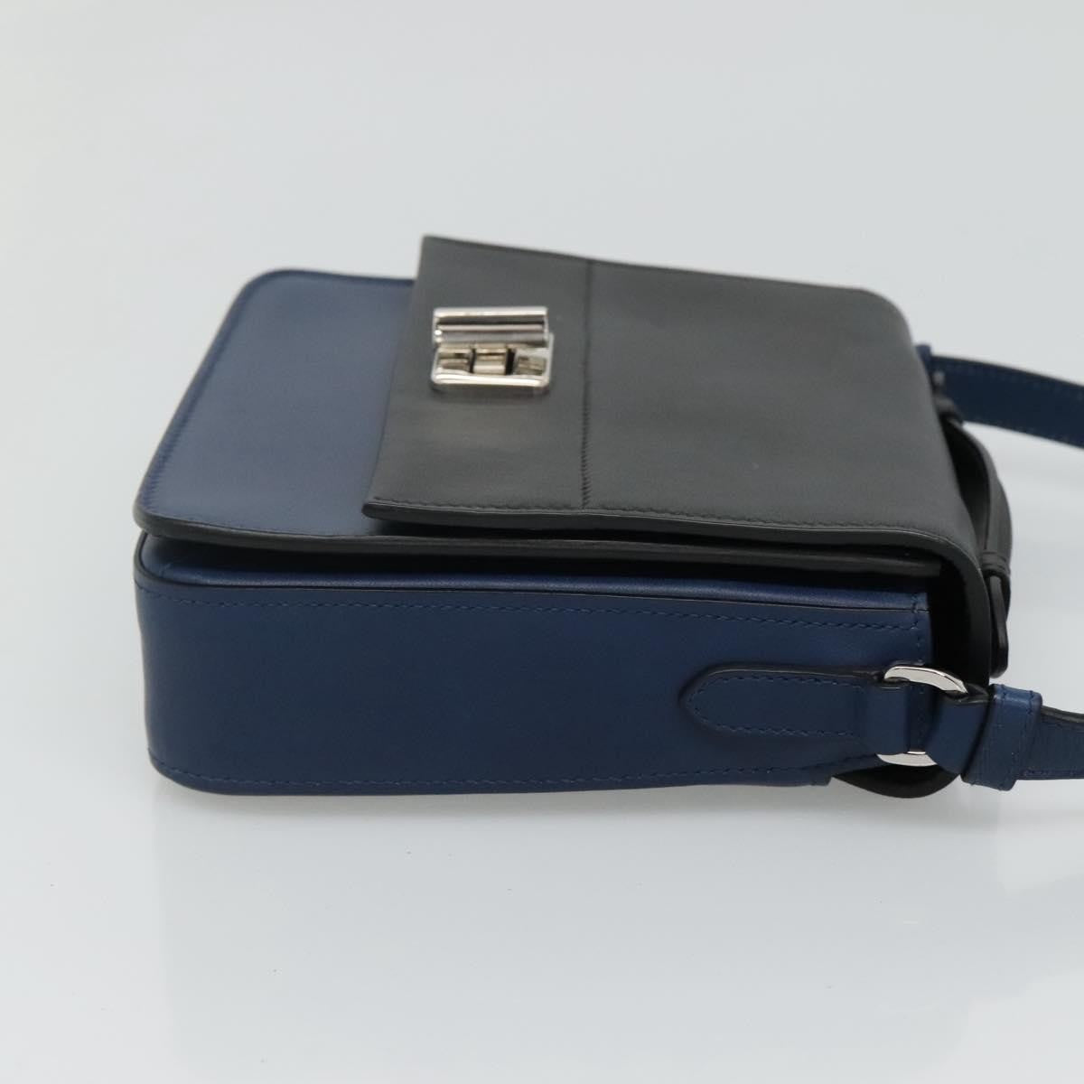 Bottega Veneta Turnlock Intrecciato Nappa, Black, Leather, Shoulder Bag