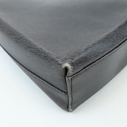 Salvatore Ferragamo Gancio Flap Hobo Leather, Black, Leather, Shoulder Bag
