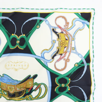 Hermes Carré 42 Silk, Blue, Silk, Scarf