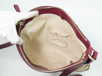 Gucci Mayfair Messenger GG Canvas and Leather, Beige, Canvas, Shoulder Bag
