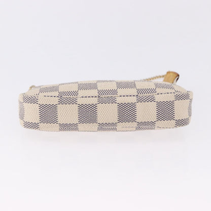Louis Vuitton Mini pochette accessoires Damier Canvas, Beige, Canvas, Clutch