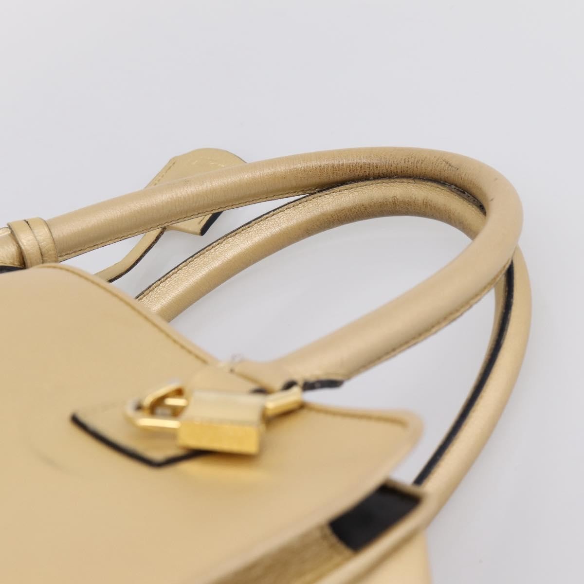 Loewe Amazona Leather, Gold, Leather, Handbag