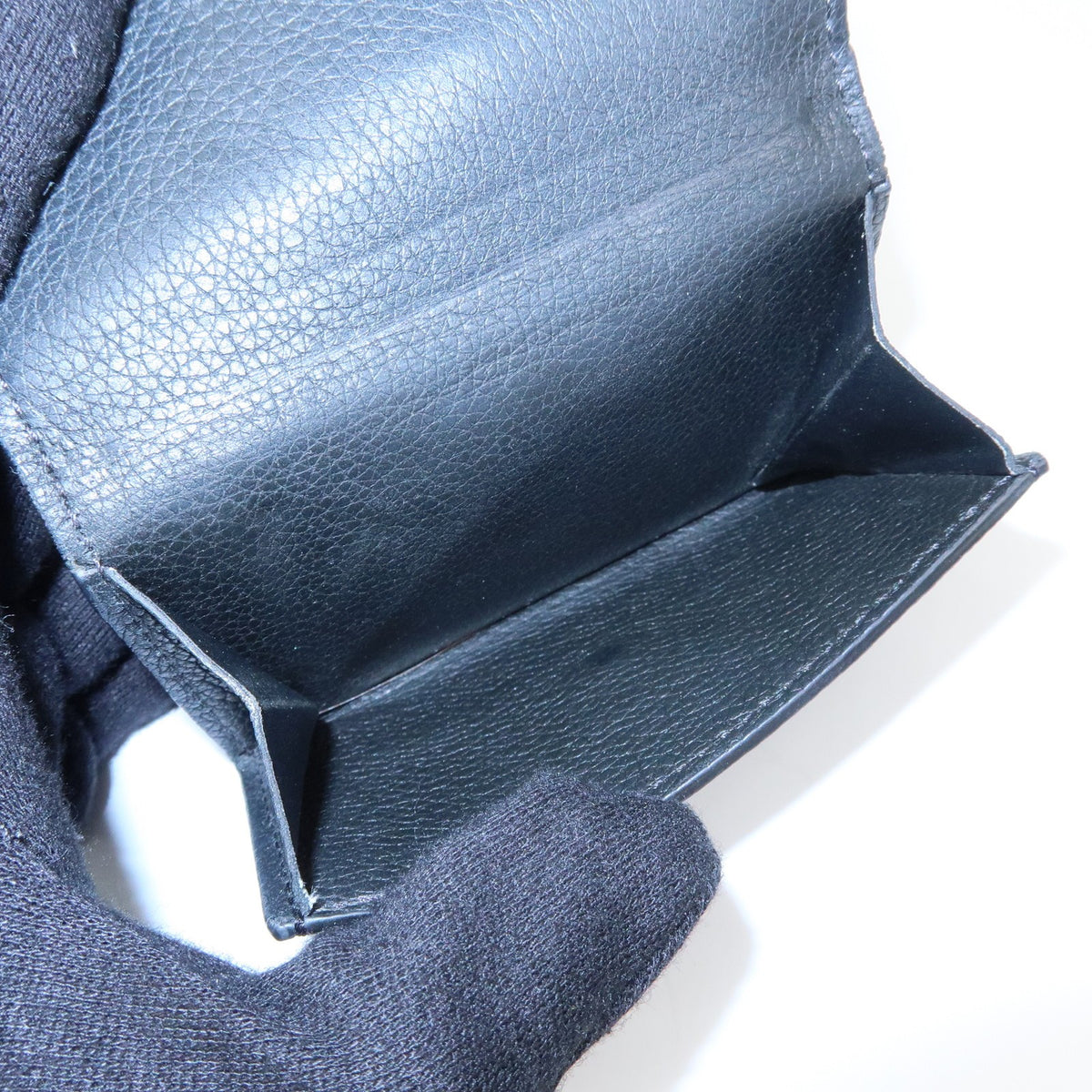 Louis Vuitton Lockmini Leather, Black, Leather, Wallet