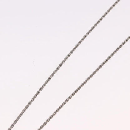 Christian Dior VIntage Circle Pendant Metal, Silver, Metal, Necklace
