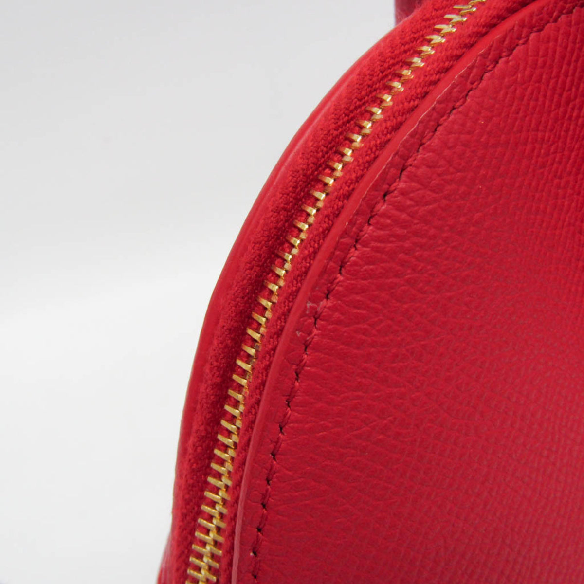 Balenciaga Logo Ville Leather, Red, Leather, Handbag