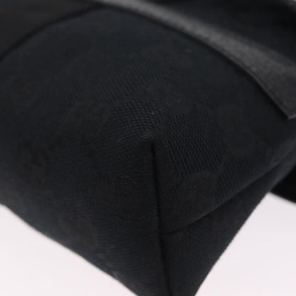 Gucci Buckle Waist GG Canvas, Black, Canvas, Handbag