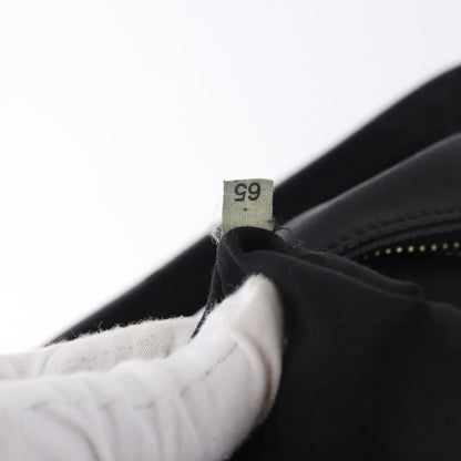 Miu Miu Zip Front Pocket Shopping Tote Leather, Black, Leather, Shoulder Bag