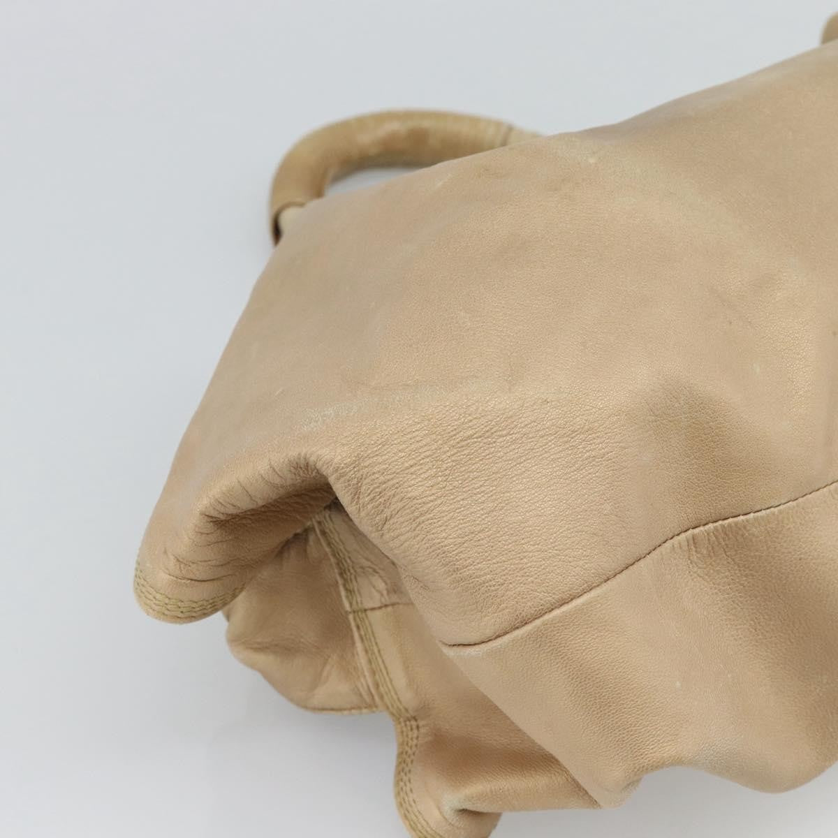 Loewe Anagram Logo Nappa Aire Hand Leather, Beige, Leather, Handbag