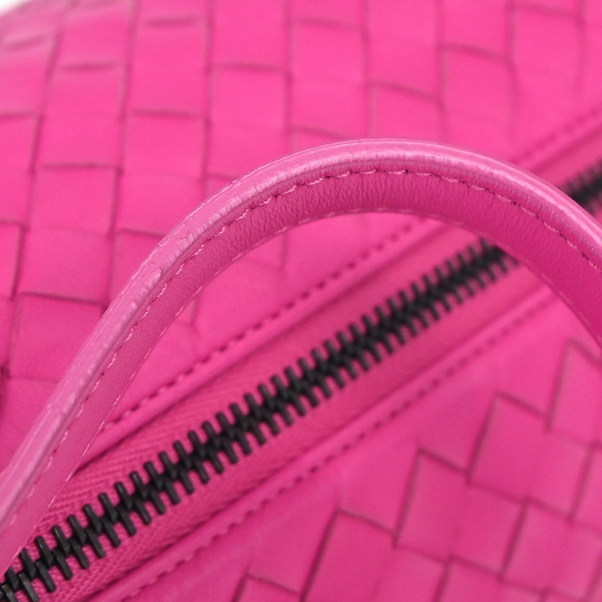 Bottega Veneta Intrecciato Leather, Pink, Leather, Handbag