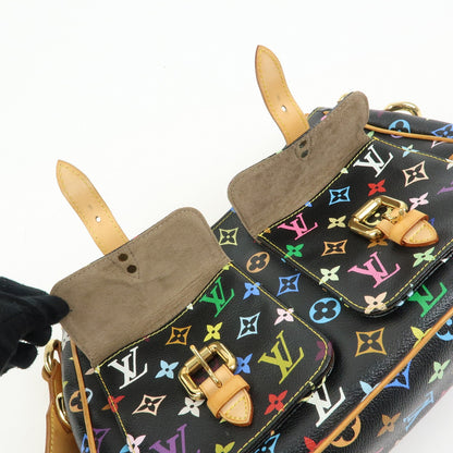 Louis Vuitton Lodge Monogram Multicolor, Black, Canvas, Handbag