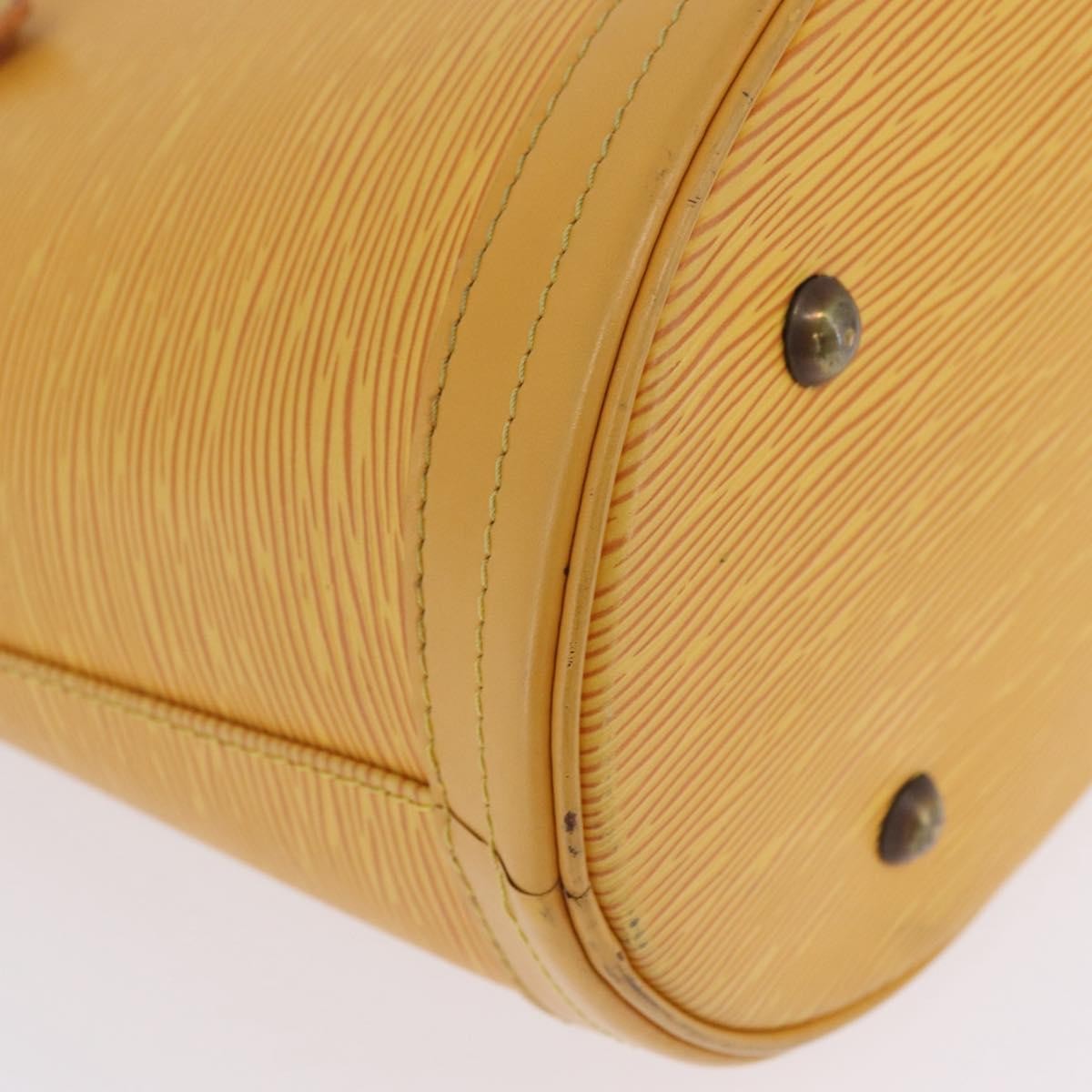 Louis Vuitton Petit Bucket Epi Leather, Yellow, Leather, Handbag