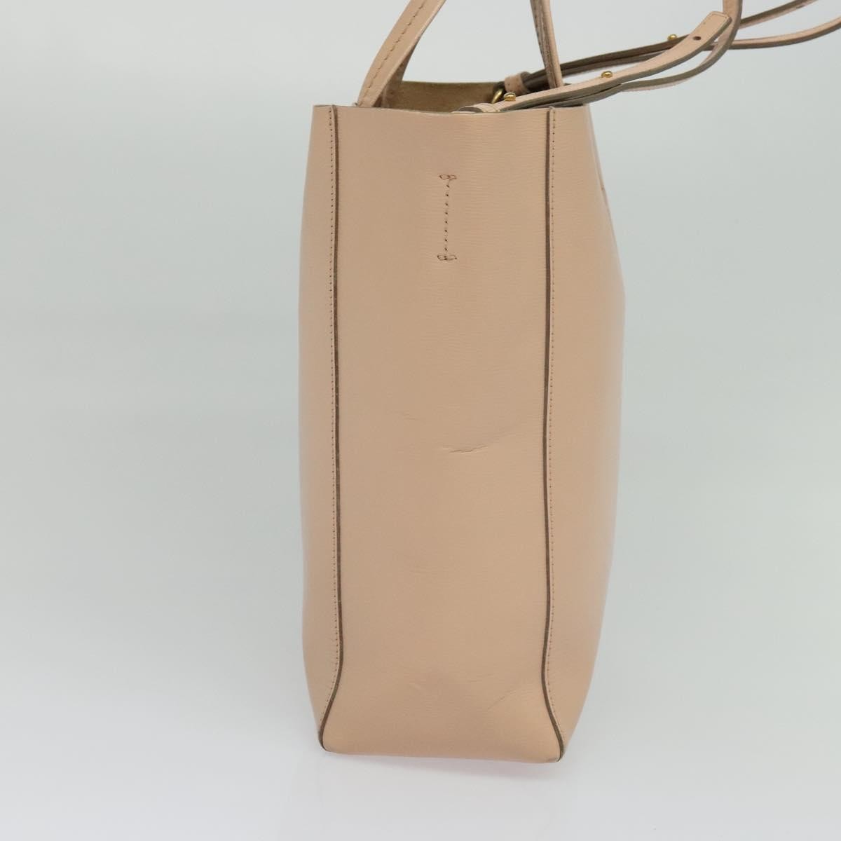 Celine Vertical Cabas Tote Leather, Pink, Leather, Tote Bag