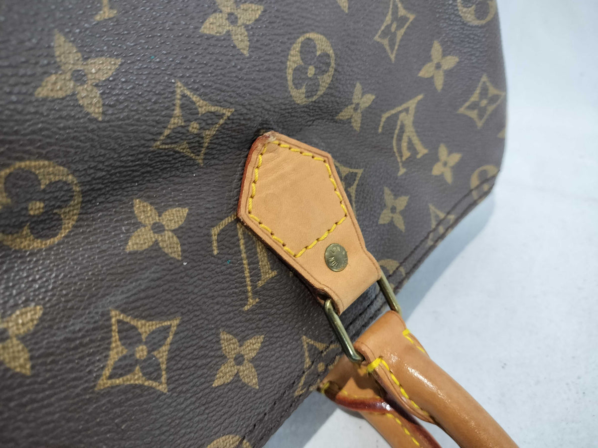 Louis Vuitton Speedy Monogram Canvas, Brown, Canvas, Handbag