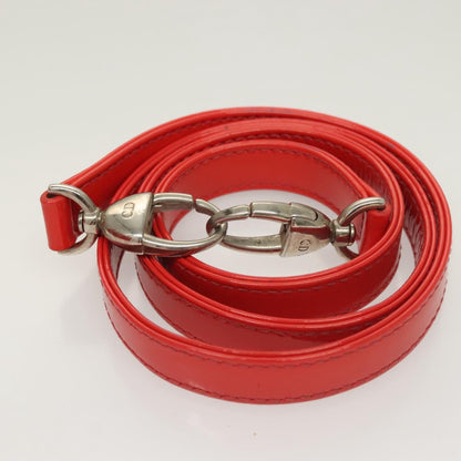Christian Dior Vintage Lady Dior Patent Patent leather, "red + Silver", Patent Leather, Handbag