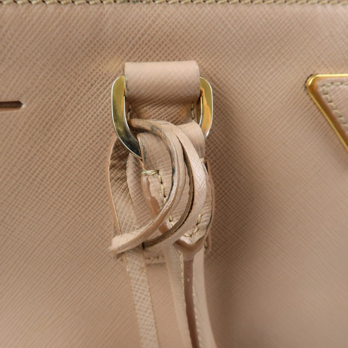 Prada Galleria Double Zip Saffiano Leather, Pink, Leather, Tote Bag