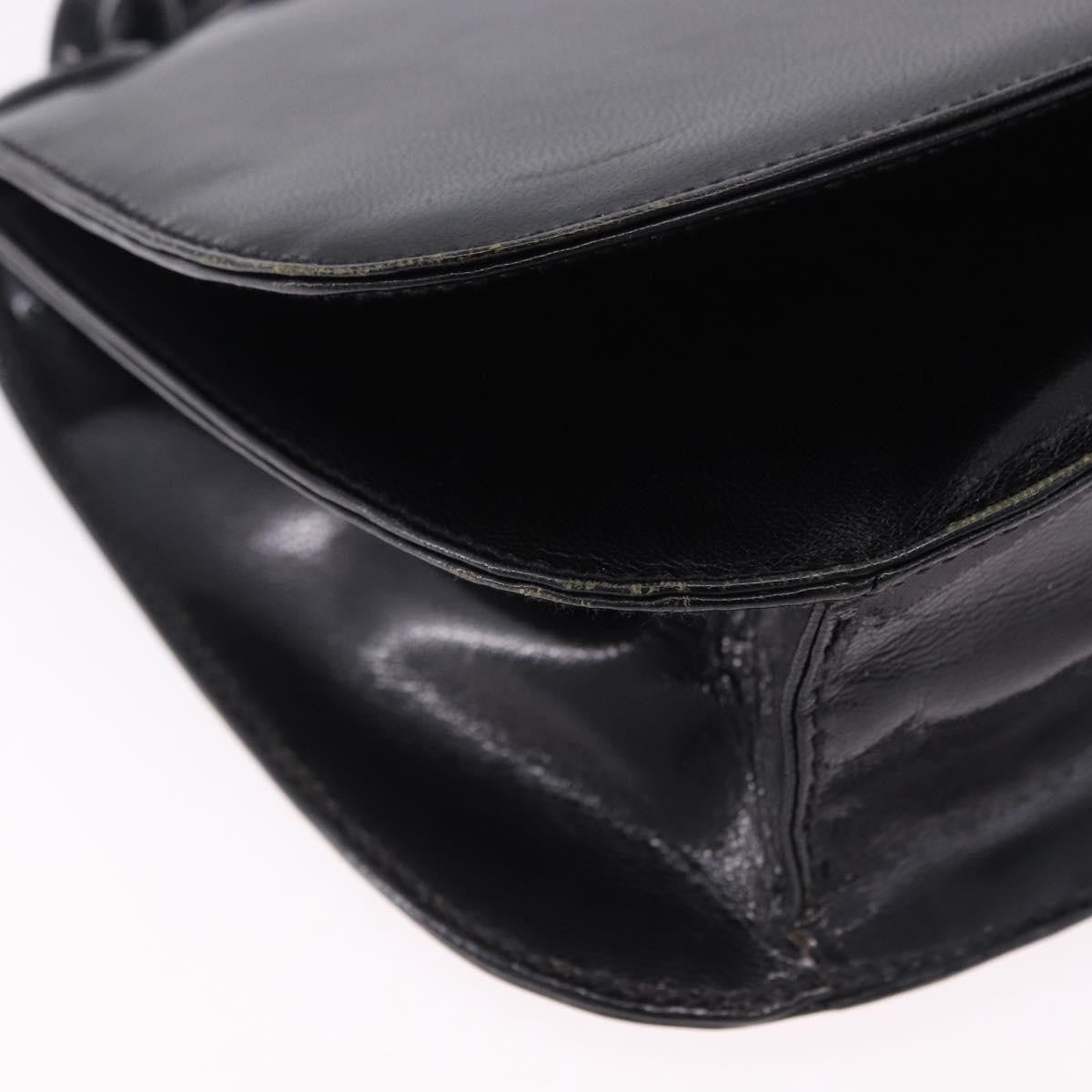Prada Chain Shoulder Leather, Black, Leather, Shoulder Bag
