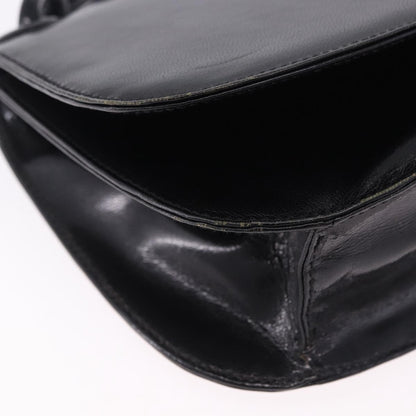 Prada Chain Shoulder Leather, Black, Leather, Shoulder Bag