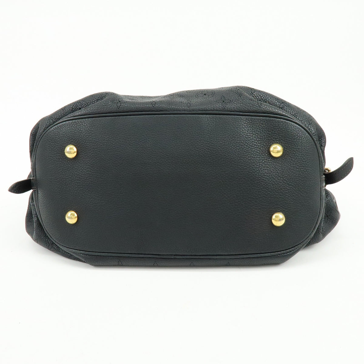 Louis Vuitton L Hobo Mahina Leather, Black, Leather, Shoulder Bag