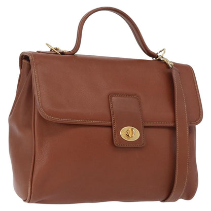 Gucci Vintage Leather, Brown, Leather, Handbag