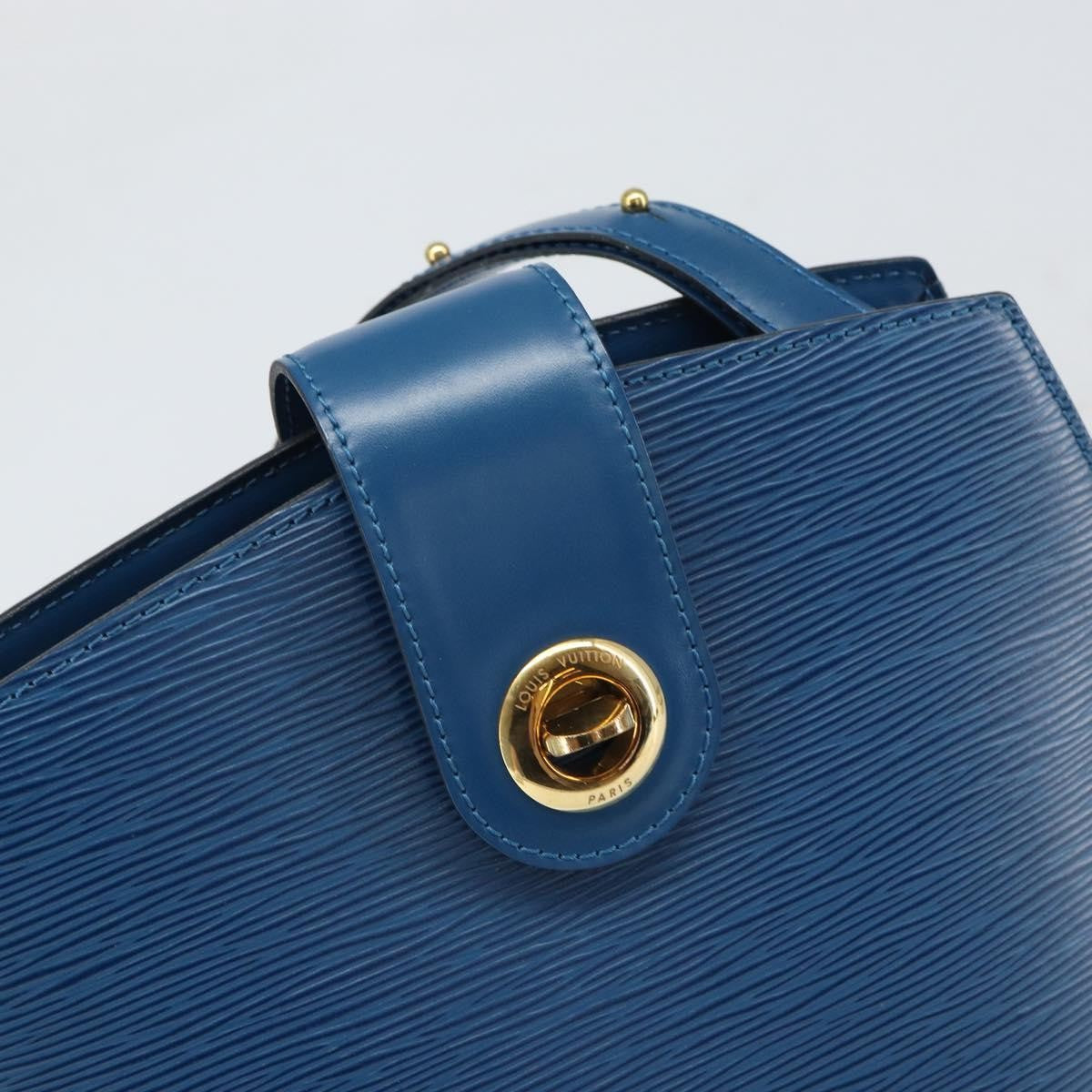 Louis Vuitton Cluny Epi Leather, Blue, Leather, Shoulder Bag