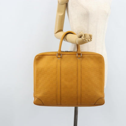 Louis Vuitton Porte-Documents Voyage Damier Infini Leather, Yellow, Leather, Briefcase