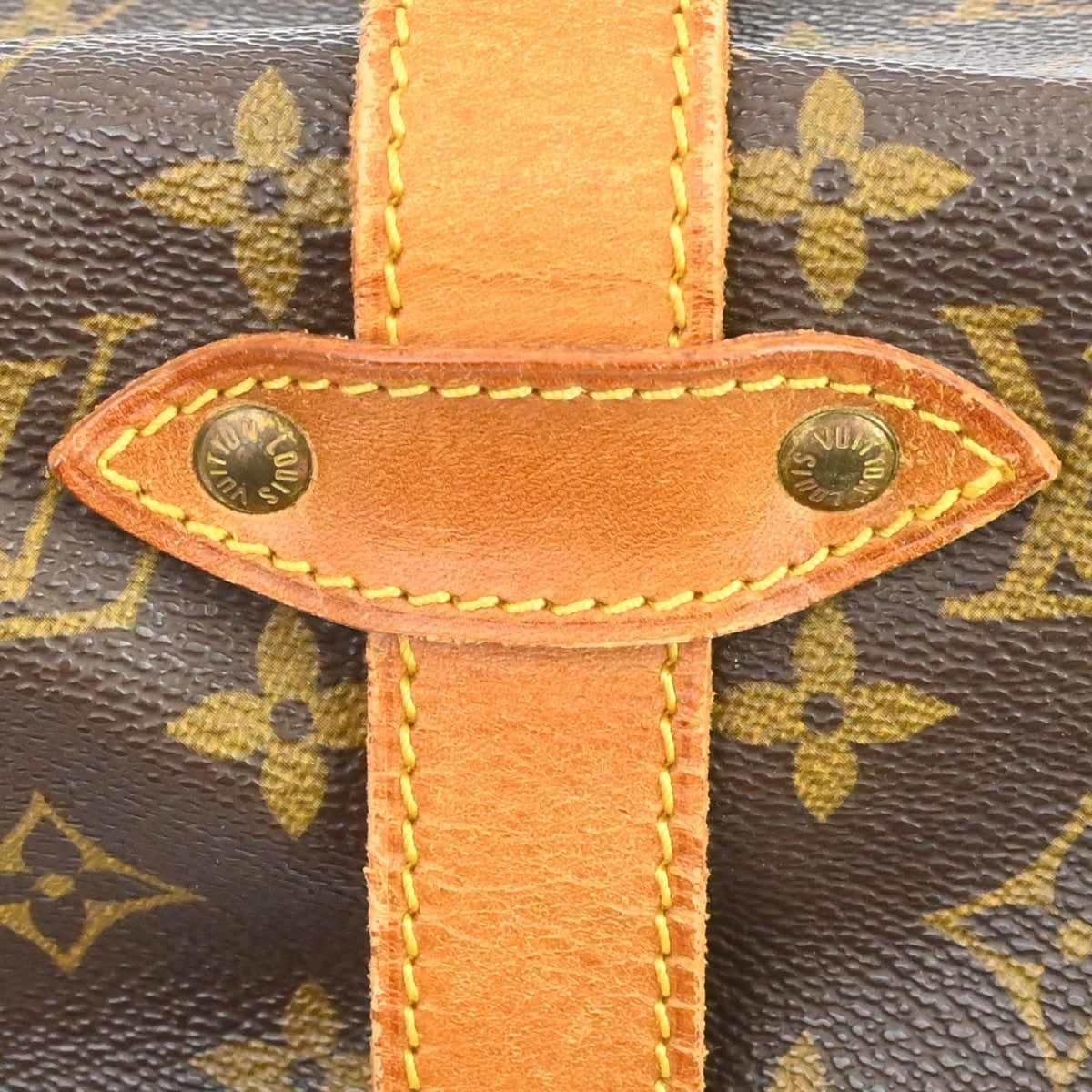 Louis Vuitton Saumur Monogram, Brown, Canvas, Shoulder Bag
