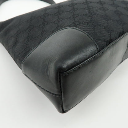 Gucci Gucci GG Canvas North-South Tote GG Canvas and Leather, Black, Canvas, Tote Bag