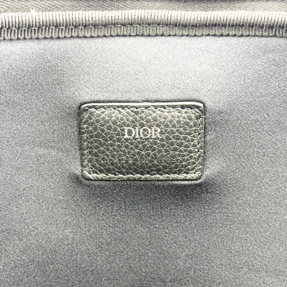 Christian Dior A4 Zip Oblique Canvas, Beige, Canvas, Clutch