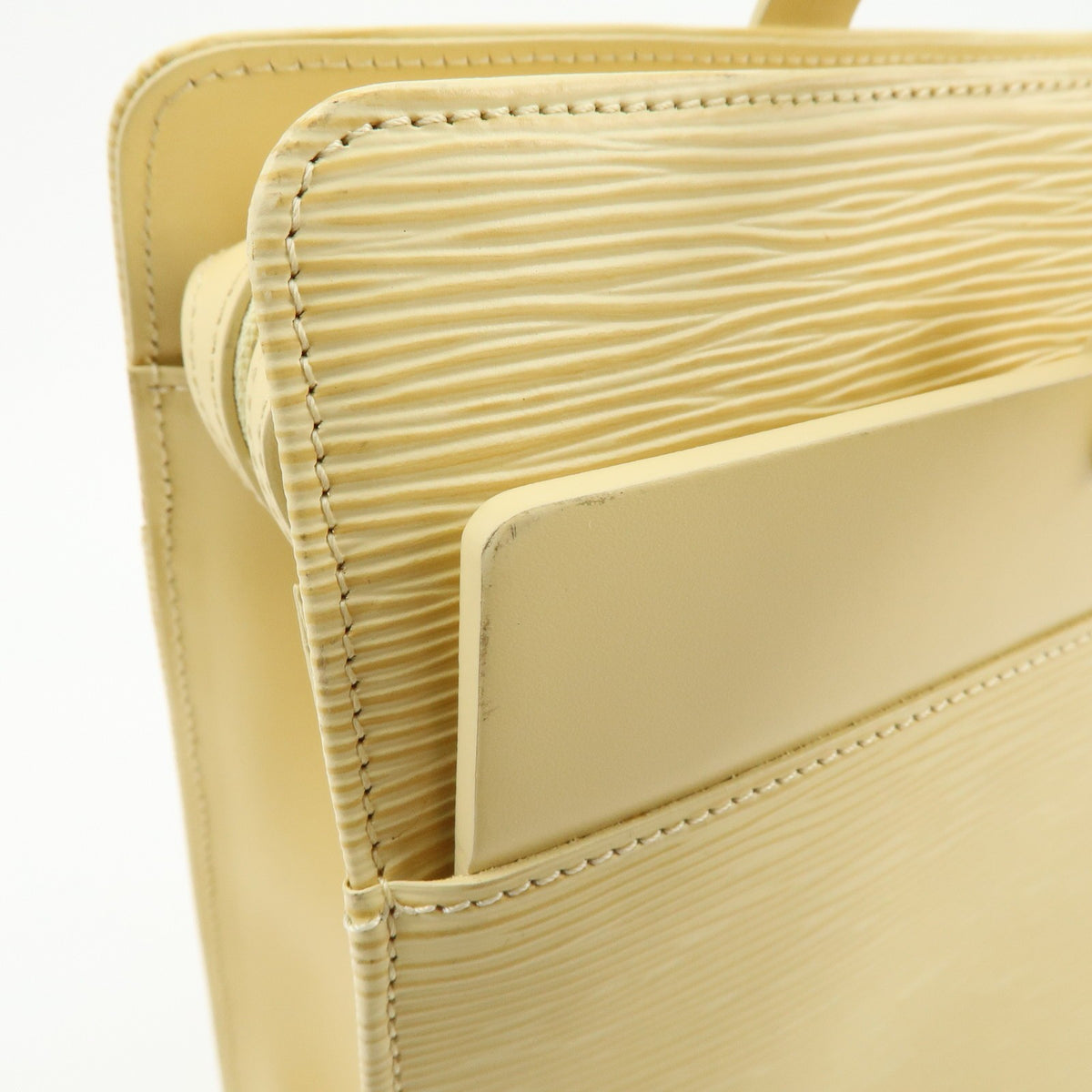 Louis Vuitton Croisette Epi Leather, Yellow, Leather, Tote Bag