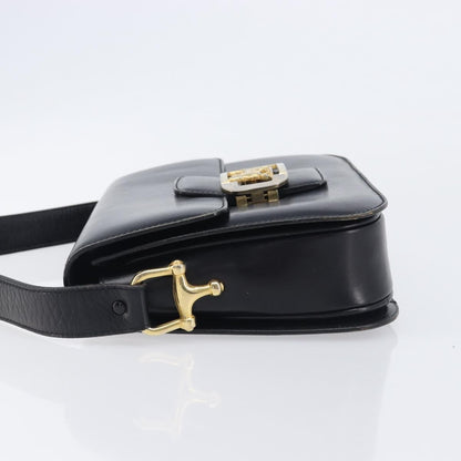 Celine Horse Carriage Leather, Black, Leather, Shoulder Bag