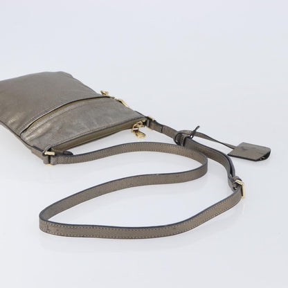 Loewe Front Pocket Leather, Gold, Leather, Crossbody Bag