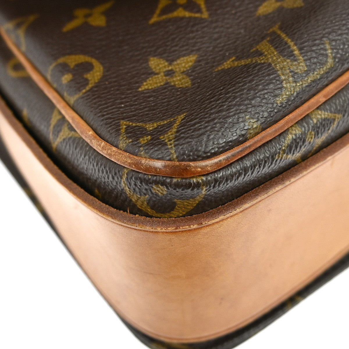 Louis Vuitton Cartouchiere Monogram, Brown, Canvas, Shoulder Bag