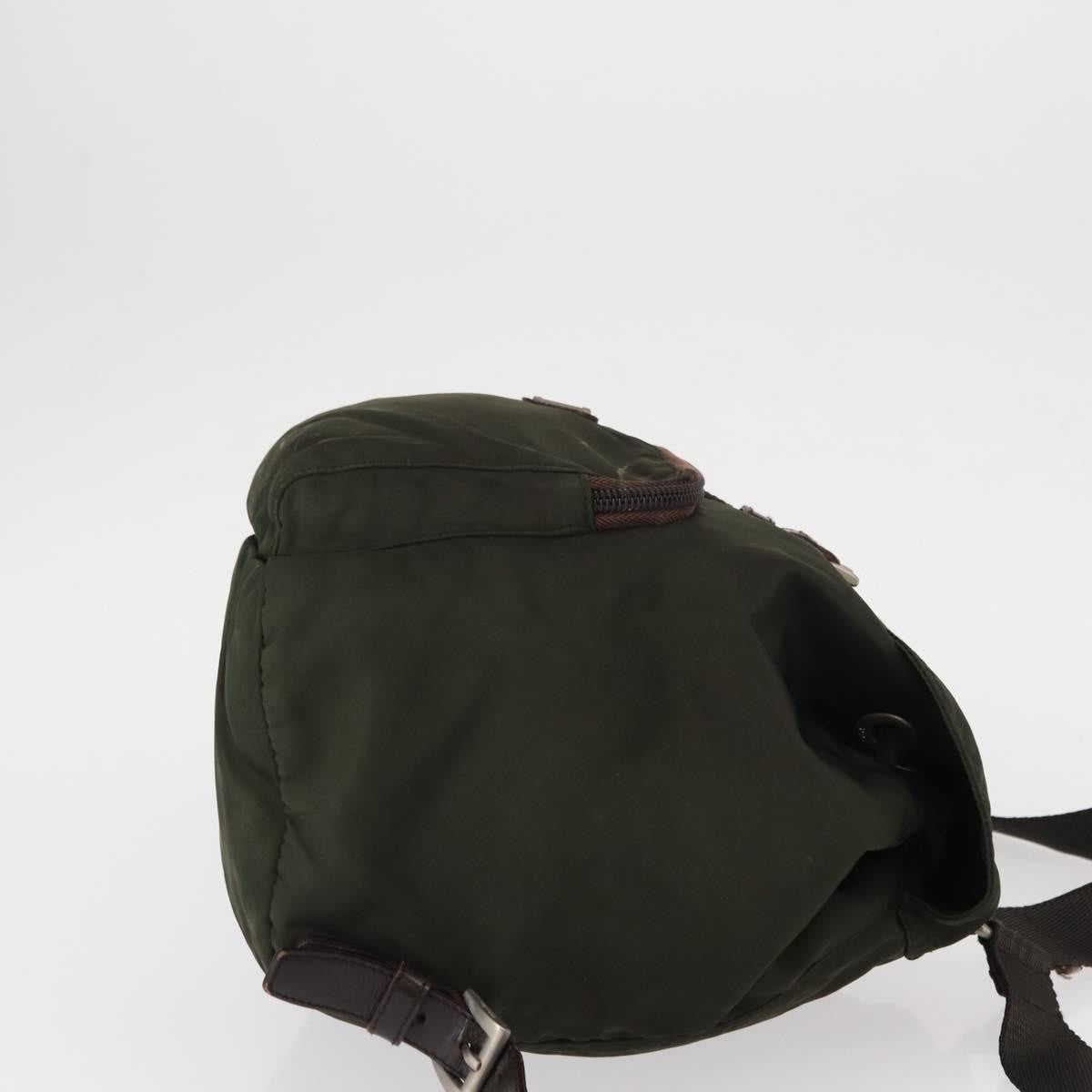 Prada Front Pocket Tessuto, Khaki, Nylon, Backpack