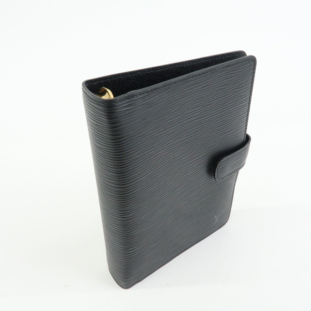 Louis Vuitton Ring Agenda Cover Epi Leather, Black, Leather, Briefcase