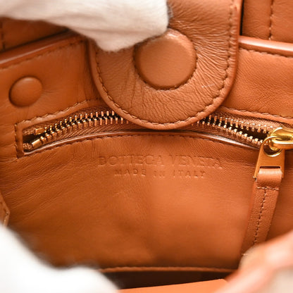 Bottega Veneta Cassette Convertible Tote Maxi Intrecciato Leather, Brown, Leather, Shoulder Bag