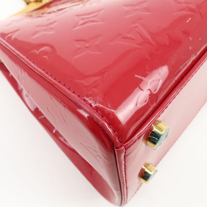 Louis Vuitton Brea Monogram Vernis, Red, Leather, Handbag