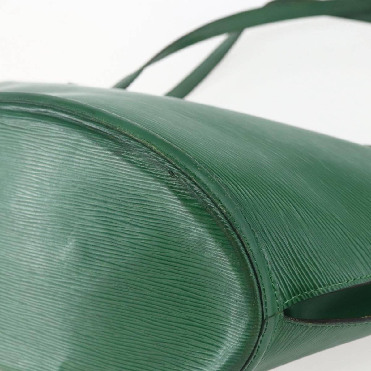 Louis Vuitton Saint Jacques Handbag Epi Leather, GREEN, LEATHER, Shoulder bag