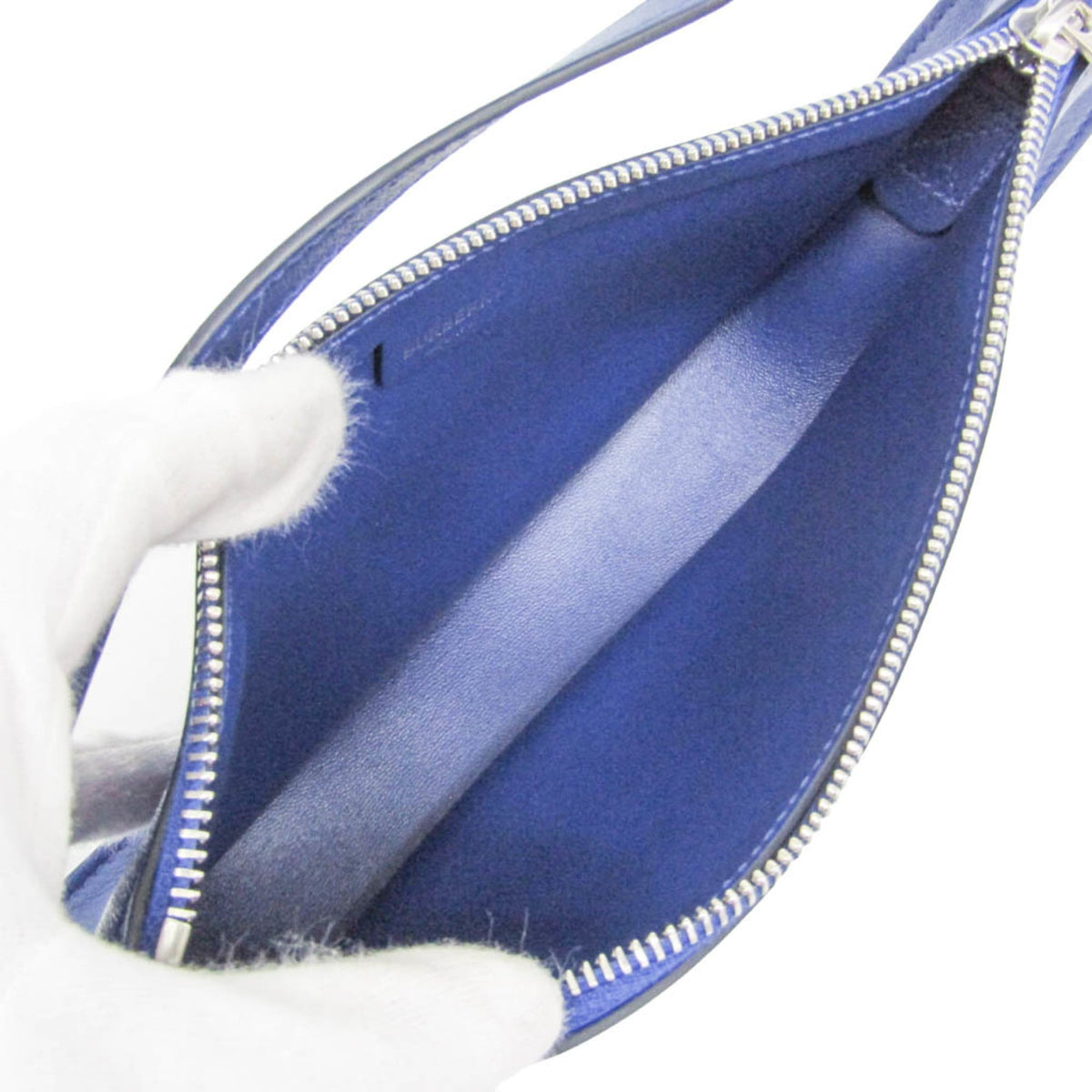 Burberry Shield Sling Leather, Blue, Leather, Shoulder Bag