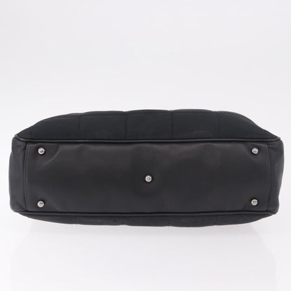 Chanel Square Stitch Boston Quilted Nylon, Black, Nylon, Handbag