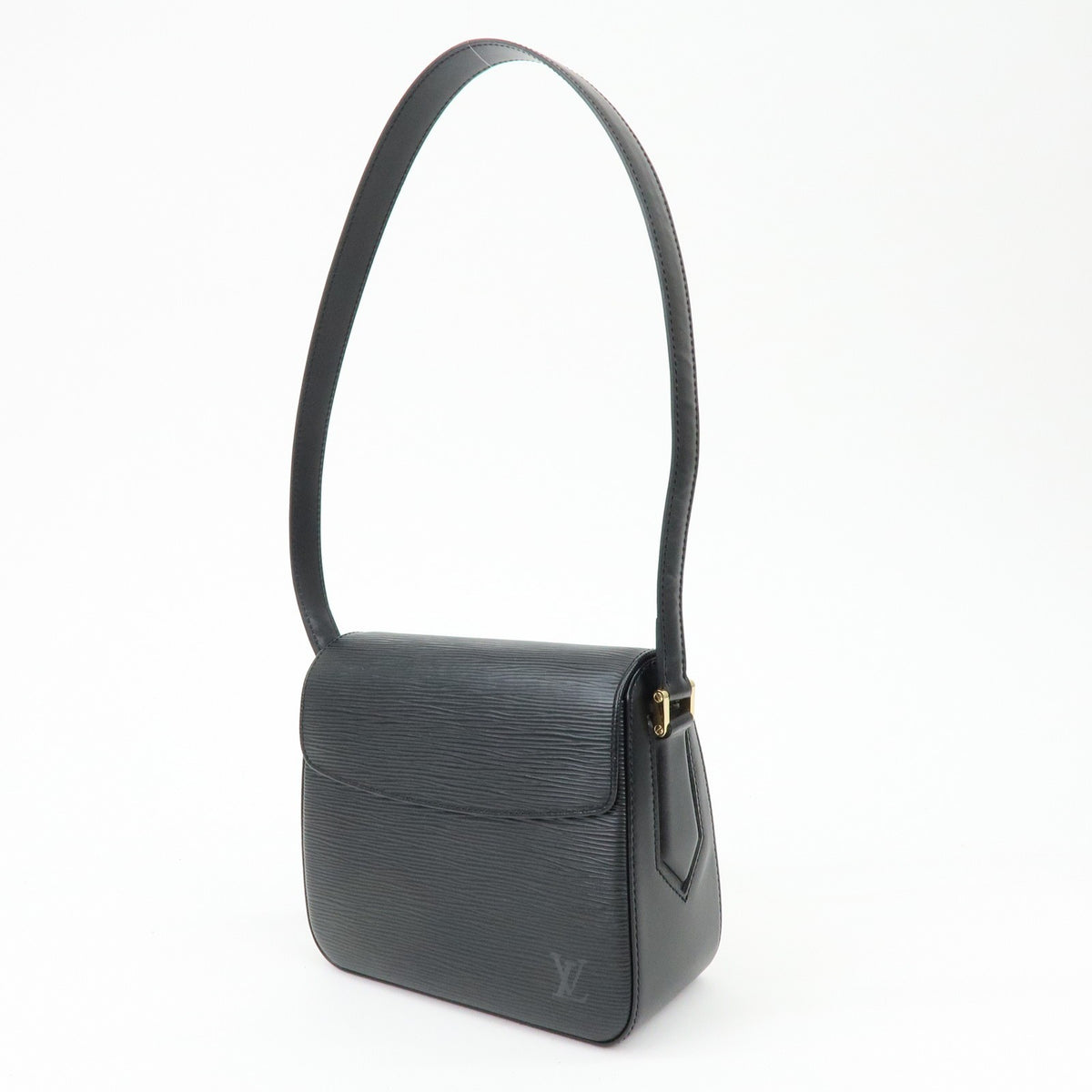 Louis Vuitton Buci Epi Leather, Black, Leather, Handbag